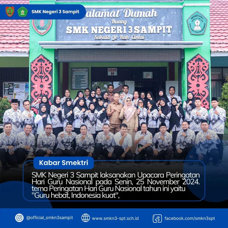 Upacara Peringatan HGN 2024 di SMKN 3 Sampit