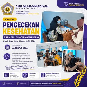 Pengecekan Kesehatan Rutin Siswa Kelas X Pasca SMPB 2026