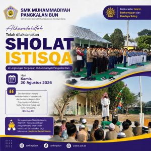 Sholat Istisqa Digelar di Lingkungan Perguruan Muhammadiyah Pangkalan Bun
