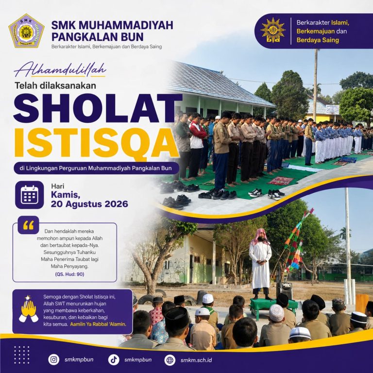 Sholat Istisqa Digelar di Lingkungan Perguruan Muhammadiyah Pangkalan Bun