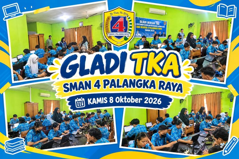 SMAN 4 Palangka Raya Laksanakan Gladi Bersih TKA 2026 Berjalan Lancar